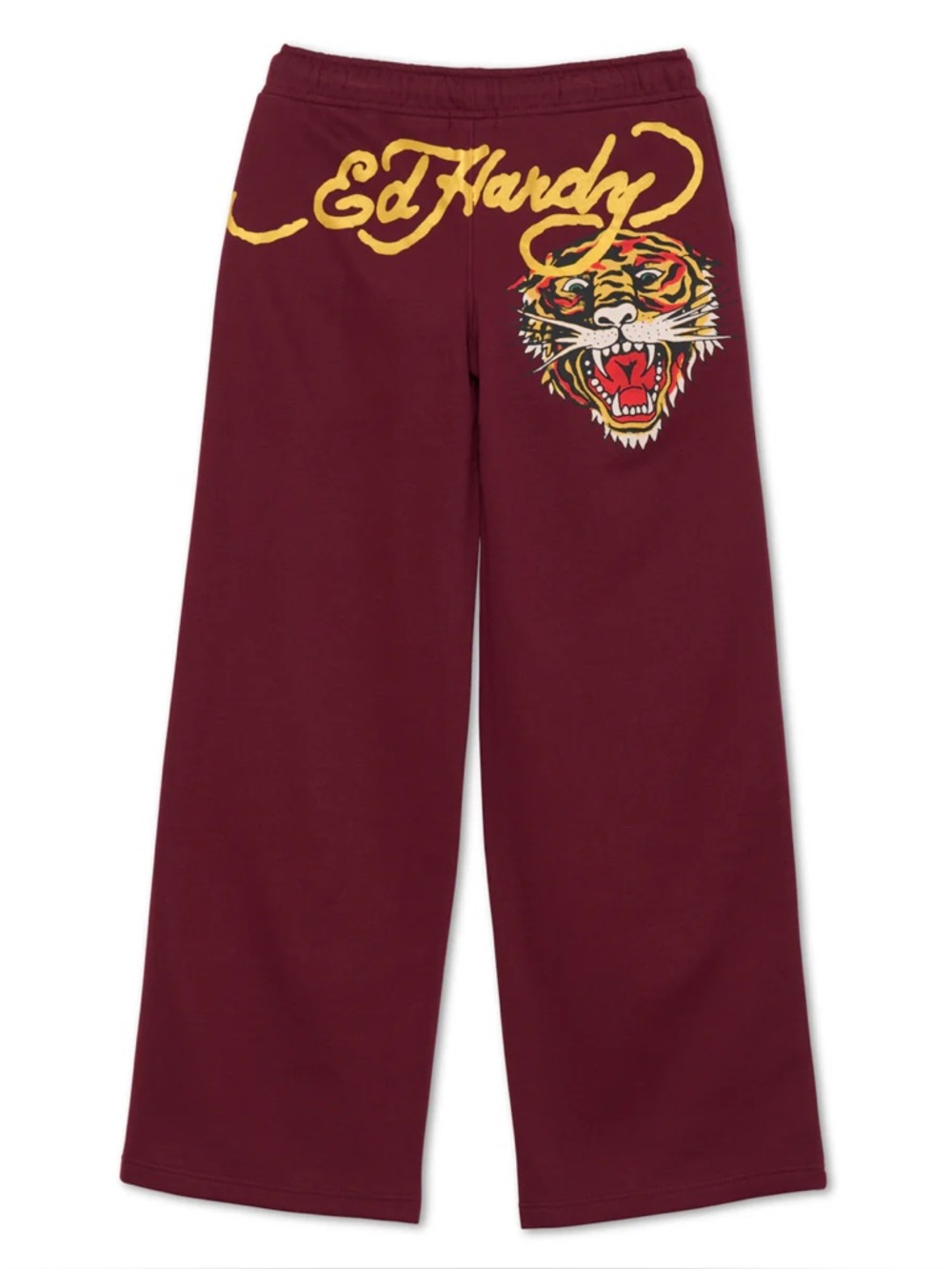 ED HARDY RETRO TIGER FLARE SWEATPANTS